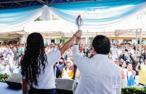 Antorcha de la Libertad Centroamericana recorre nuestra Nicaragua Bendita