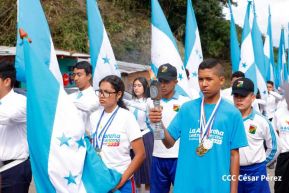 Antorcha de la Libertad Centroamericana recorre nuestra Nicaragua Bendita