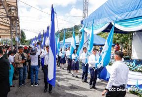 Antorcha de la Libertad Centroamericana recorre nuestra Nicaragua Bendita