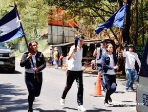 Antorcha de la Libertad Centroamericana recorre nuestra Nicaragua Bendita