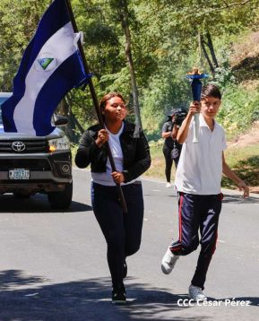 Antorcha de la Libertad Centroamericana recorre nuestra Nicaragua Bendita