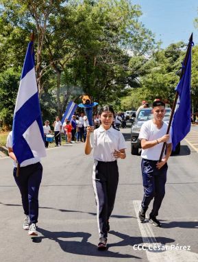 Antorcha de la Libertad Centroamericana recorre nuestra Nicaragua Bendita