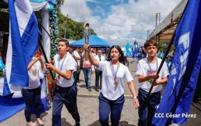 Antorcha de la Libertad Centroamericana recorre nuestra Nicaragua Bendita