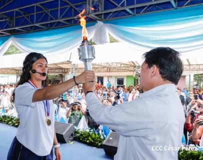 Antorcha de la Libertad Centroamericana recorre nuestra Nicaragua Bendita