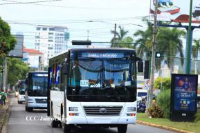 Nicaragua recibe buses procedentes de la República Popular China