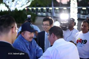 Entrega de 250 buses provenientes de China a transportistas de Managua y Ciudad Sandino