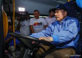 Entrega de 250 buses provenientes de China a transportistas de Managua y Ciudad Sandino