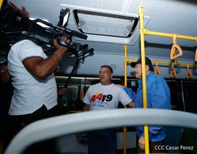 Entrega de 250 buses provenientes de China a transportistas de Managua y Ciudad Sandino