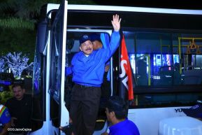 Entrega de 250 buses provenientes de China a transportistas de Managua y Ciudad Sandino