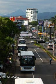 Nicaragua recibe nueva flota de 250 buses procedentes de la República Popular China