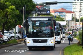 Nicaragua recibe nueva flota de 250 buses procedentes de la República Popular China