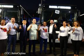 Entrega de 250 autobuses de China a cooperativas de transporte de Managua
