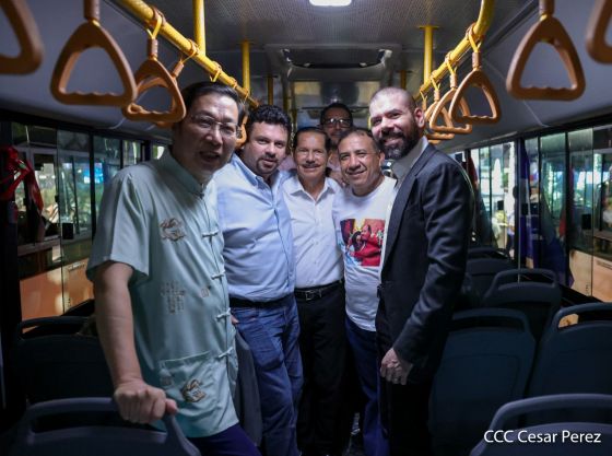 Entrega de 250 autobuses de China a cooperativas de transporte de Managua