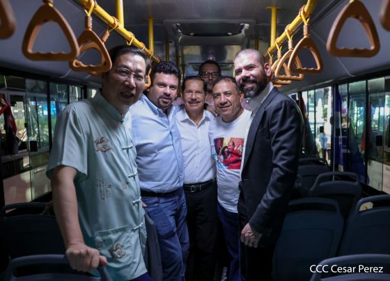 Entrega de 250 autobuses de China a cooperativas de transporte de Managua