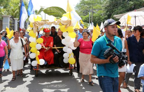 San Rafael del Sur concluye sus fiestas patronales con alegre visita del Cardenal Leopoldo Brenes