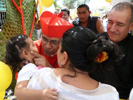 San Rafael del Sur concluye sus fiestas patronales con alegre visita del Cardenal Leopoldo Brenes