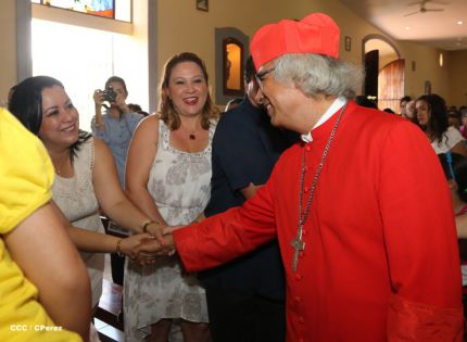 San Rafael del Sur concluye sus fiestas patronales con alegre visita del Cardenal Leopoldo Brenes