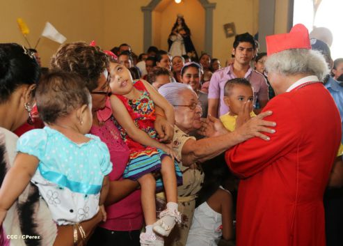 San Rafael del Sur concluye sus fiestas patronales con alegre visita del Cardenal Leopoldo Brenes