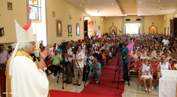San Rafael del Sur concluye sus fiestas patronales con alegre visita del Cardenal Leopoldo Brenes