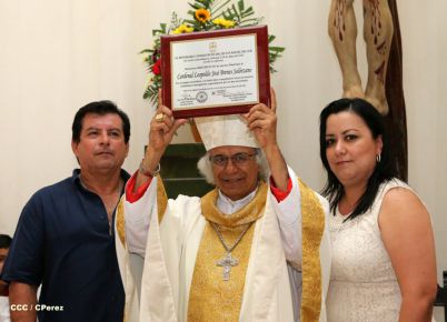 San Rafael del Sur concluye sus fiestas patronales con alegre visita del Cardenal Leopoldo Brenes