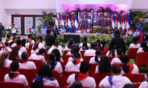 Acto en conmemoración al Tránsito a la Inmortalidad de Augusto C. Sandino