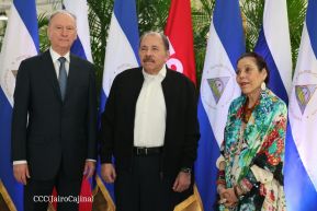 Comandante Daniel y Compañera Rosario en encuentro con el  General Nikolai Patrushev