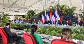 Comandante Daniel y Compañera Rosario en encuentro con el  General Nikolai Patrushev