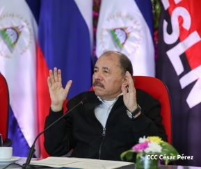 Comandante Daniel y Compañera Rosario en encuentro con el  General Nikolai Patrushev