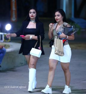 Así disfrutando los nicaragüenses del concierto de Carlos Rivera 