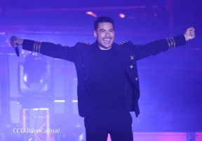 Así disfrutando los nicaragüenses del concierto de Carlos Rivera 