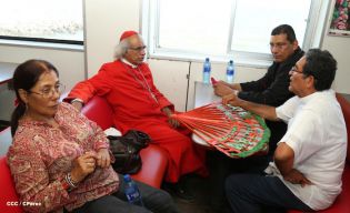 Familias de Ometepe reciben visita del Cardenal Leopoldo Brenes 