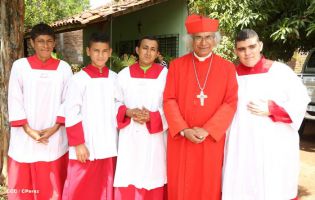 Pueblo católico de El Sauce recibe con júbilo al Cardenal Brenes