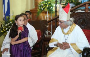 Pueblo católico de El Sauce recibe con júbilo al Cardenal Brenes
