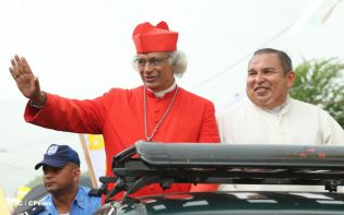 Pueblo católico de El Sauce recibe con júbilo al Cardenal Brenes