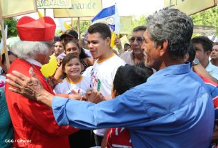 Pueblo católico de El Sauce recibe con júbilo al Cardenal Brenes
