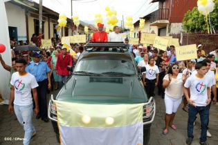 Pueblo católico de El Sauce recibe con júbilo al Cardenal Brenes