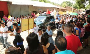 Pueblo católico de El Sauce recibe con júbilo al Cardenal Brenes