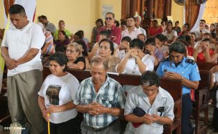 Pueblo católico de El Sauce recibe con júbilo al Cardenal Brenes
