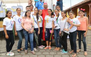 Pueblo católico de El Sauce recibe con júbilo al Cardenal Brenes