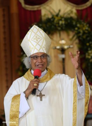 Pueblo católico de El Sauce recibe con júbilo al Cardenal Brenes