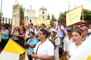 Pueblo católico de El Sauce recibe con júbilo al Cardenal Brenes