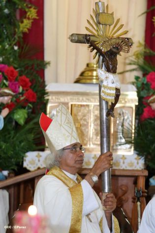 Pueblo católico de El Sauce recibe con júbilo al Cardenal Brenes