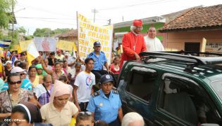 Pueblo católico de El Sauce recibe con júbilo al Cardenal Brenes
