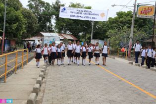 Inauguran carretera adoquinada en Malacatoya