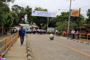 Inauguran carretera adoquinada en Malacatoya