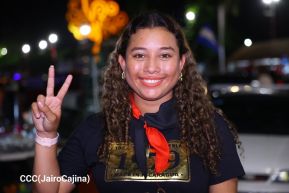 Celebran Vigilia en recibimiento y saludo al 45/19 en la Avenida de Bolívar a Chávez en Managua