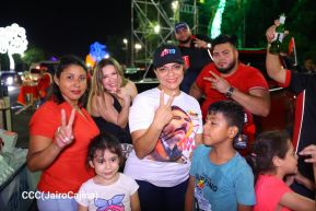 Celebran Vigilia en recibimiento y saludo al 45/19 en la Avenida de Bolívar a Chávez en Managua