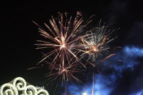 Celebran Vigilia en recibimiento y saludo al 45/19 en la Avenida de Bolívar a Chávez en Managua