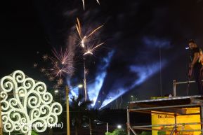 Celebran Vigilia en recibimiento y saludo al 45/19 en la Avenida de Bolívar a Chávez en Managua