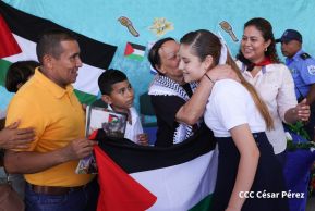 Heroína palestina Leila Khaled de visita en Nicaragua